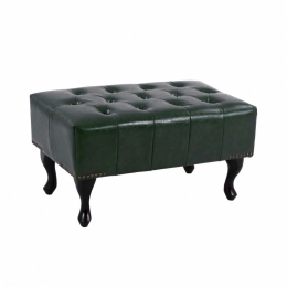 Ταμπουρέ - Υποπόδιο Emma HM226.08 Τύπου Chesterfield 80x45x39Ycm Pine Τεχνόδερμα