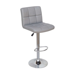 Σκαμπό Bar 40 43.2227.S (Σετ 2τμχ) 43x52x110cm Grey Μέταλλο,Τεχνόδερμα