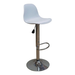 Σκαμπό Bar 92 43.2230.S (2τμχ) 37x33x110cm White Πολυπροπυλένιο,Τεχνόδερμα