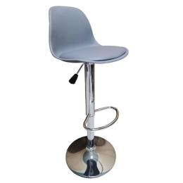 Σκαμπό Bar 92 43.2232.S (2τμχ)  37x33x110cm Grey Πολυπροπυλένιο,Τεχνόδερμα