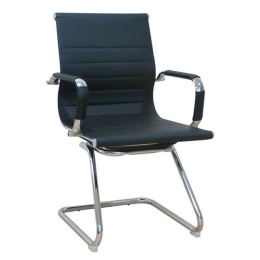 Πολυθρόνα Αναμονής (Σετ 2τμχ) BS8250 Black Ρu 57X54X90cm