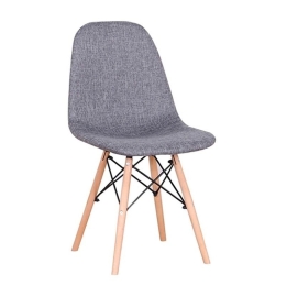 Καρέκλα Lily 11.1595 48Χ55Χ82 Grey Ξύλο,Ύφασμα