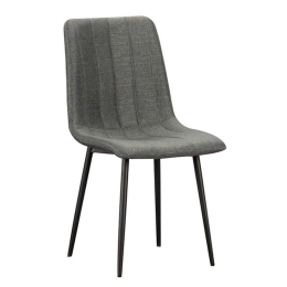 Καρέκλα Τραπεζαρίας Dora 11.1580.S (Σετ 4τμχ) 43Χ50Χ85cm Grey Μέταλλο,Ύφασμα