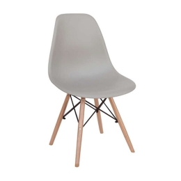 Καρέκλα Τραπεζαρίας Loft (Σετ 4τμχ) 46X55X81cm Grey Ξύλο,Πολυπροπυλένιο