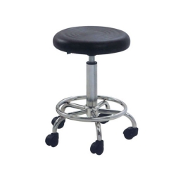 Σκαμπό Bar 70 (Σετ 2τμχ) Black Pu 38x38x65cm Μέταλλο,Τεχνόδερμα