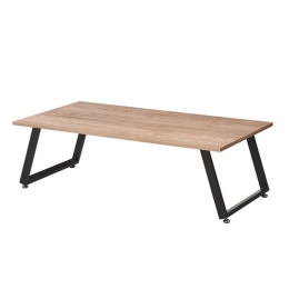 Τραπεζάκι Σαλονιού Asia 09.0068 120Χ60Χ40cm Light Oak Mdf,Μέταλλο