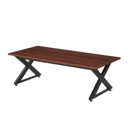 Τραπεζάκι Σαλονιού Daryl 09.0065 120Χ60Χ40cm Walnut Mdf,Μέταλλο