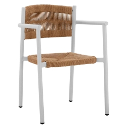 Πολυθρόνα HM5786.01 55,5x50x77,5cm White-Beige