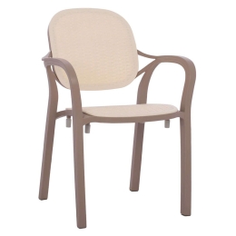 Πολυθρόνα HM5820.02 57x57x83cm Cappuccino-Beige