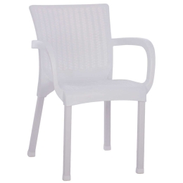 Πολυθρόνα Rattan HM5591.01 60x60x82cm White