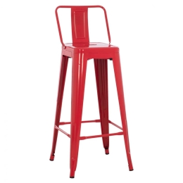 Σκαμπό Melita HM8643.04 43x43x100cm Red Μέταλλο