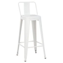 Σκαμπό Melita HM8643.21 43x43x100cm White Μέταλλο
