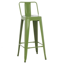 Σκαμπό Melita HM8643.13 43x43x100cm Green Μέταλλο
