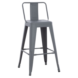 Σκαμπώ Μεσαίου Ύψους Melita HM8574.10 42x42x98 Grey