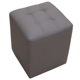 Σκαμπό Cube 40.0122 35x35x42cm Grey