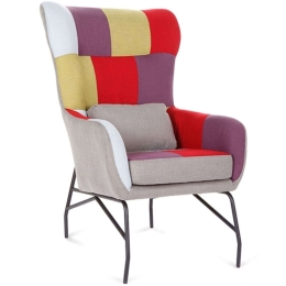 Μπερζέρα Ada 16.0003 66x81x102cm Multi