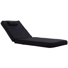 Μαξιλάρι Ξαπλώστρας Sifnos HM11237.05T 600gr/M2 2x1 194x70x11cm Black