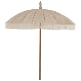 Ομπρέλα Μακραμέ Επαγγελματική HM6036.01 Φ250cm Ecru