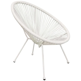Πολυθρόνα Φωλιά Acapulco HM5872.02 70x73x79cm Rattan White