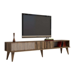 Έπιπλο Τηλεόρασης HM9512.01 180x35x40cm Walnut Μελαμίνη
