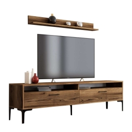 Σύνθεση Τηλεόρασης HM9517.01 180x35x47cm Walnut Μελαμίνη