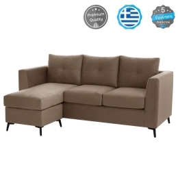 Καναπές Γωνία Αναστρέψιμη Ponza HM3251.03 200x140x88cm Αλέκιαστο Ύφασμα Beige Ύφασμα