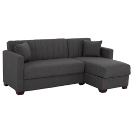 Καναπές Κρεβάτι Γωνία Ghufran HM3244.03 Αναστρέψιμη 200x133x77cm Grey Ύφασμα