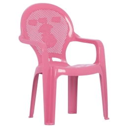 Καρεκλάκι Παιδικό HM5824.07 36.5x36.5x56.5cm Pink Πολυπροπυλένιο