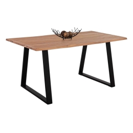 Τραπέζι Sofia Slim HM8500.11 160x90x76cm Ακακίας Natural-Black