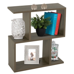 Τραπέζι Βοηθητικό Ameer HM8881.12 Με Ράφια 50x17x56cm Olive-Grey Μελαμίνη