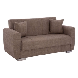 Καναπές - Κρεβάτι Polya Διθέσιος HM3241.02 150x84x88cm Brown Ύφασμα
