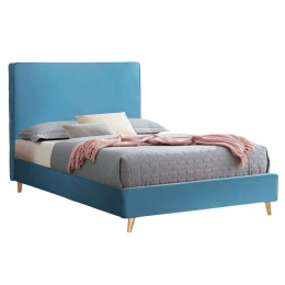 Κρεβάτι Maylin HM598.08 Για Στρώμα 120x200cm Βελούδινο Turquoise Ημίδιπλο Βελούδο
