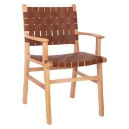 Πολυθρόνα Felipe HM9328.01 62x59x86cm Ξύλο Toon Natural-Brown Ξύλο,PU