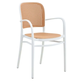 Πολυθρόνα HM5938.01 56x52,5x85,5cm White-Beige