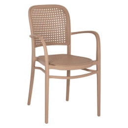Πολυθρόνα HM5938.03 55x53x86cm Cappuccino