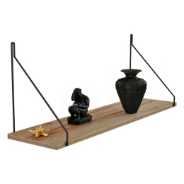 Ράφι Τοίχου Agilan HM9183.11 72x20x27cm Natural-Oak Μελαμίνη,Μέταλλο