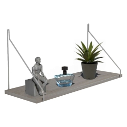 Ράφι Τοίχου Agilan HM9183.14 72x20x27cm Sonοma-White Melamine, Metal