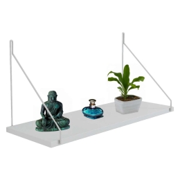 Ράφι Τοίχου Agilan HM9183.15 72x20x27cm White Melamine, Metal