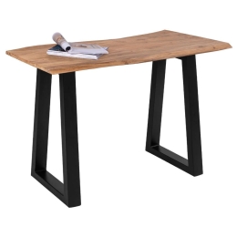 Τραπέζι Κονσόλα Sofia Slim HM8744.11 120x53x96cm Από Μασίφ Ξύλο Ακακίας Natural-Black Μέταλλο,Ξύλο