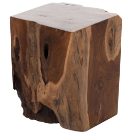 Σκαμπό HM7721 30x30x40cm Από Μασίφ Ξύλο Τeak Natural Ξύλο