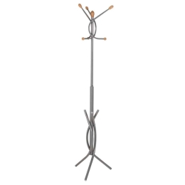 Καλόγερος 7 Σημείων Κρέμασης HM9575.40 41x41x176cm Μεταλλικός Silver Μέταλλο