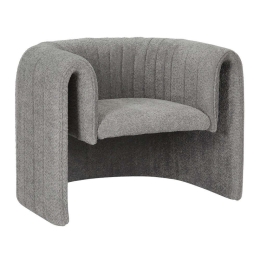 Πολυθρόνα Riker HM9682.01 92x74x69cm Μεταλλικός Σκελετός Με Ύφασμα Grey Μέταλλο,Ύφασμα