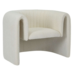 Πολυθρόνα Riker HM9682.04 92x74x69cm Μεταλλικός Σκελετός Με Ύφασμα White Μέταλλο,Ύφασμα