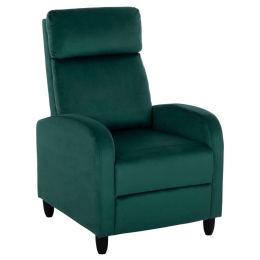 Πολυθρόνα Relax Hiber HM9782.03 67,5x90x104cm Βελούδο Green Βελούδο