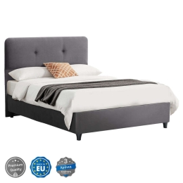 Κρεβάτι Dolores HM648.10 Για Στρώμα 120x200cm Βελούδινο Grey Ημίδιπλο Βελούδο