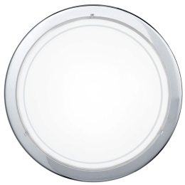 Φωτιστικό Οροφής Planet 1 83155 White-Silver Eglo Μέταλλο,Γυαλί