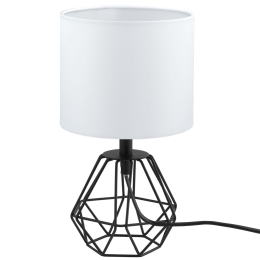 Φωτιστικό Επιτραπέζιο Carlton 2 95789 White Eglo Μέταλλο,Ύφασμα