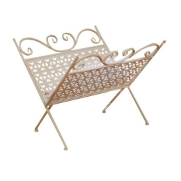 Vekrakis Σταντ Περιοδικών Μεταλλικό 36X34X32 Κρεμ