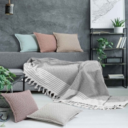 Ριχτάρι Tent Grey Madi Πολυθρόνα 170x180cm 100% Βαμβάκι