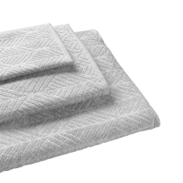 Πετσέτα Herb Grey Madi Προσώπου 50x90cm 100% Βαμβάκι
